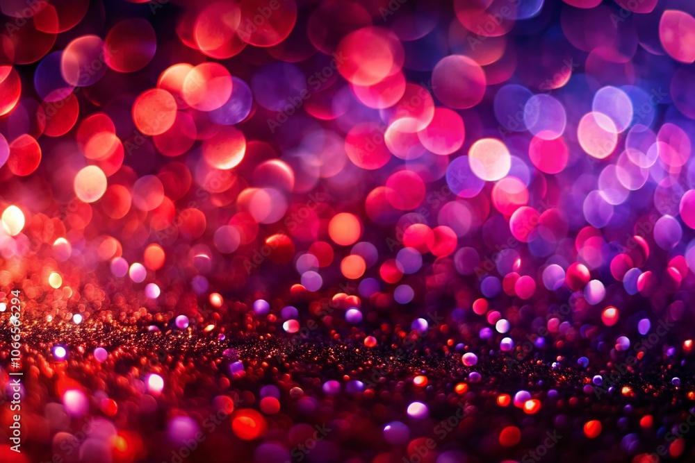 Aufkleber abstract background with bokeh effect in red and purple noise texture - perfect for digital art, wal