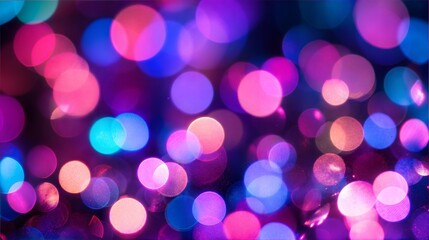 Colorful Abstract Blurred Light Bokeh Background
