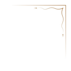 Corner Border Decoration Gold