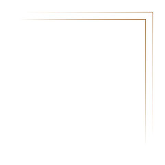 Corner Border Decoration Gold