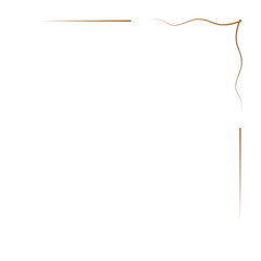 Corner Border Decoration Gold