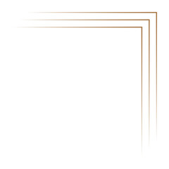 Obraz premium Corner Border Decoration Gold