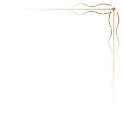 Corner Border Decoration Gold