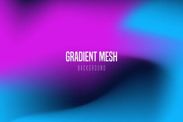 Abstract liquid background for landings, ad web banners, social media, covers website, headers posts. Gradient mesh.
