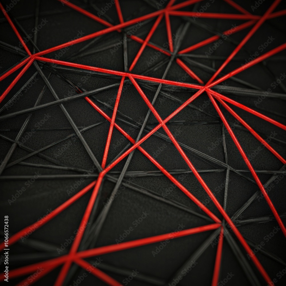 Poster explore the dynamic intersection of lines and colors in abstract art