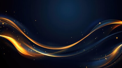 Fototapeta premium Elegant Flowing Waves with Subtle Lighting Effects