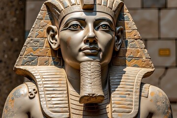 AI statua del faraone dell'antico Egitto 03