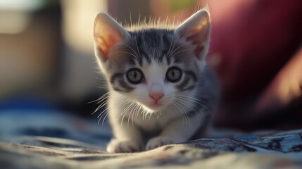 Little kitten, closeup