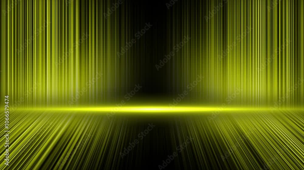 Poster yellow color multiple lines flowing 3d empty space modern design 3d futuristic background