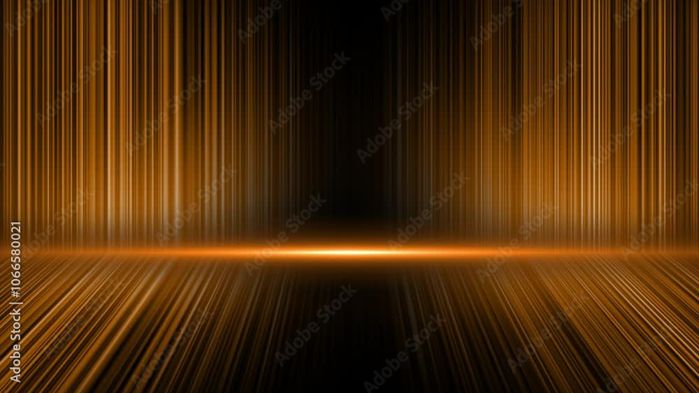 Aufkleber orange color multiple lines flowing 3d empty space modern design 3d futuristic background