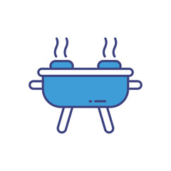 BBQ vector icon stock illustration