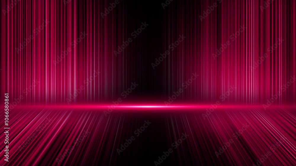Poster magenta red color multiple lines flowing 3d empty space modern design 3d futuristic background