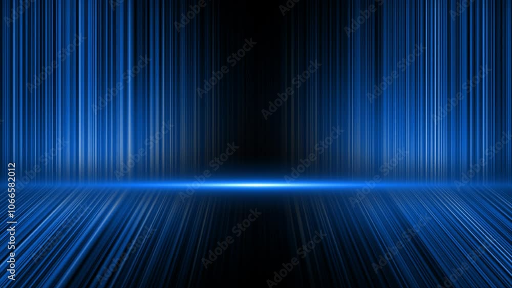 Poster royal blue color multiple lines flowing 3d empty space modern design 3d futuristic background