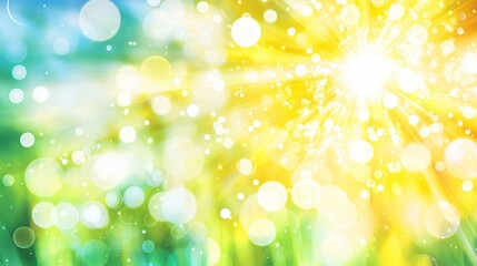 Experience the beauty of nature as morning dew drops sparkle on grass under the golden sunlight