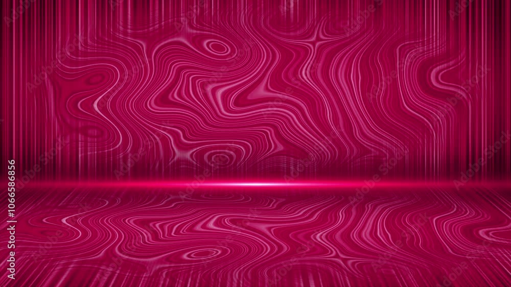 Poster magenta red color abstract design complex pattern with 3d empty space modern design geometrical back