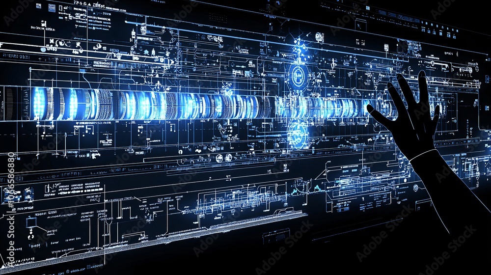 Leinwandbilder explore the future of technology with interactive data visualizations on property loan amortization
