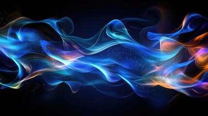 Colorful Abstract Waves in Motion