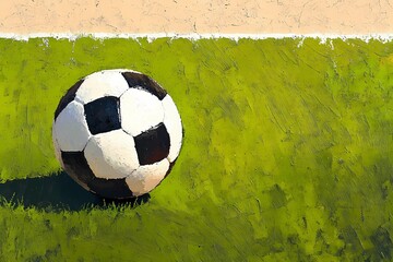Soccer-themed layout background with a minimalist style, incorporating abstract shapes and dynamic textures to enhance sports-related digital and print projects