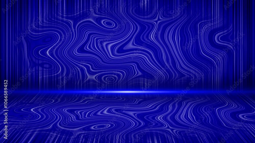 Poster blue color abstract design complex pattern with 3d empty space modern design geometrical background