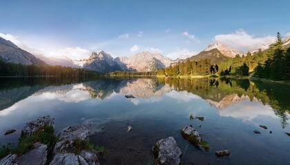 Serene Reflective Lake