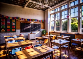 Obraz premium Bright and Colorful Classroom Math Tools for Engaged Learning - Vibrant Educational Space with Interactive Math Resources