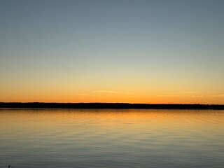 Autumn sunset in scandinavia