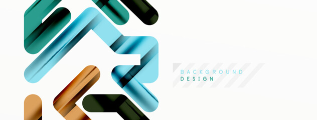 Dynamic colorful lines minimal abstract background
