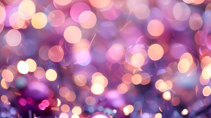 Enchanting Twilight Glow, a mesmerizing backdrop of soft purple and pink lights twinkling gently, creating a romantic and dreamy atmosphere perfect for celebrations.