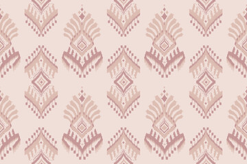 Beautiful fabric Ikat art. Ethnic pattern seamless traditional. Native tribal style. for background, carpet, clothing, batik, texture.