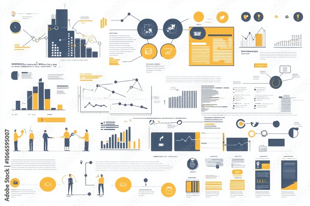 Poster comprehensive business workflow infographic streamlining processes with clarity and efficiency