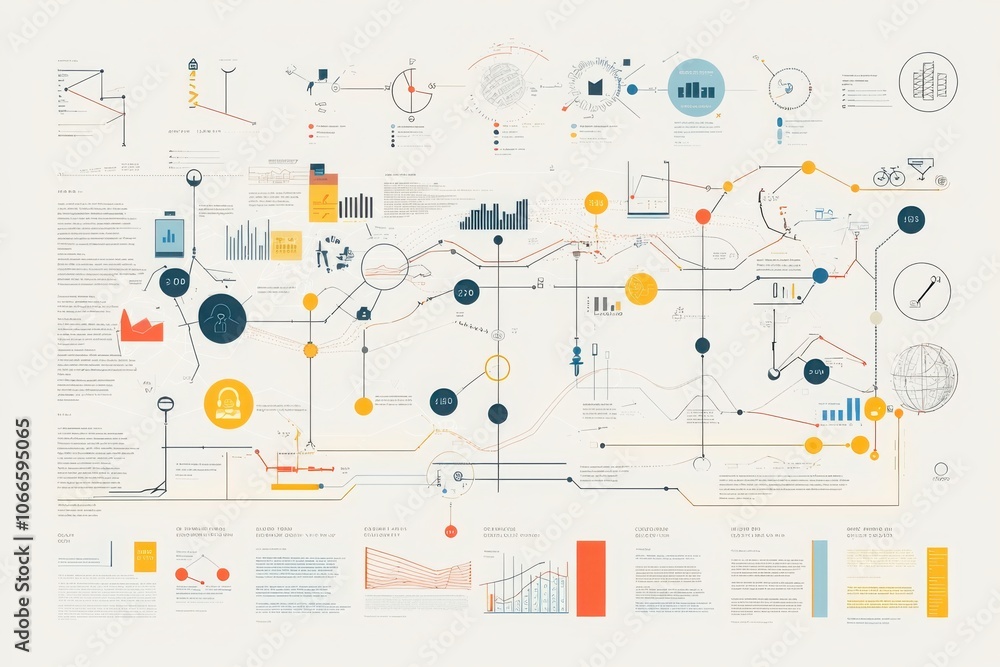 Poster comprehensive business workflow infographic a clean and modern visual guide to streamlining processe