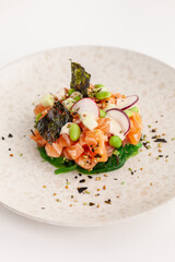 Asian salmon tartare