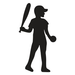 Baseball Player Silhouette