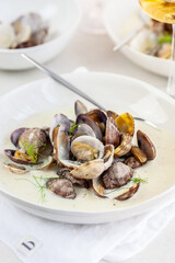 Fennelsoup with Pernod & vongole