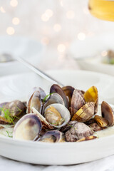 Fennelsoup with Pernod & vongole