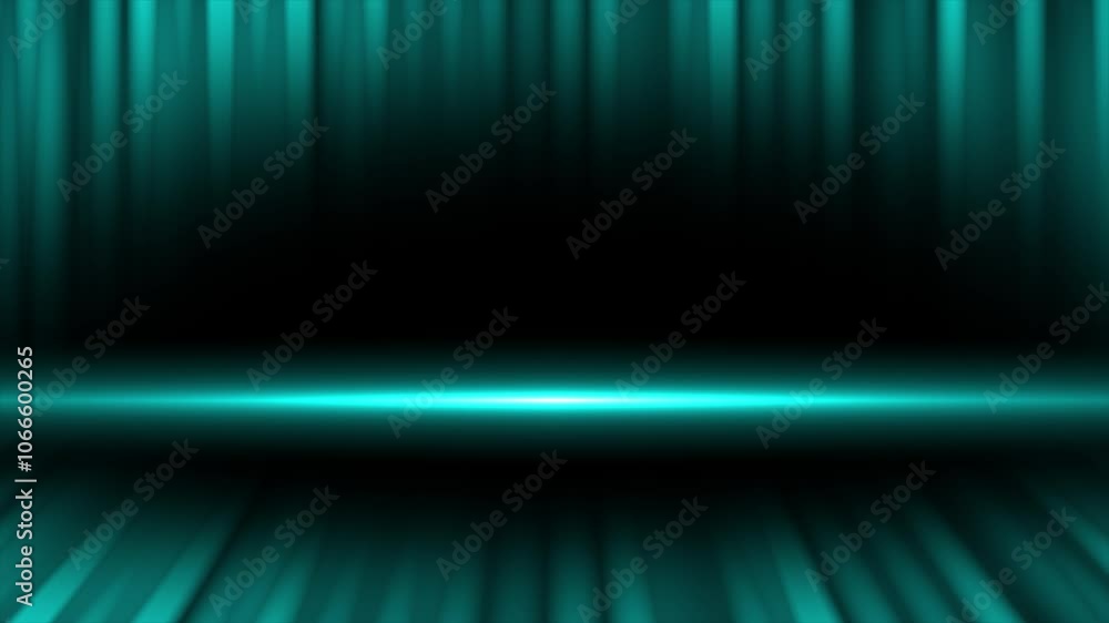 Poster cyan color gradient pattern wooden texture with 3d empty space modern design 3d black background