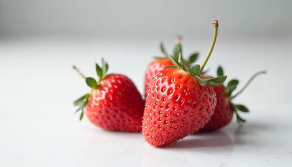 Strawberries Organic Fruit Fresh Nature