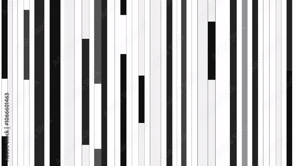 Poster abstract pattern of barcode with scanlines
