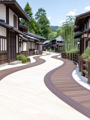 Scenic Pathway in Historic Kyoto City