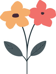 Minimalist Floral Duo Illustration