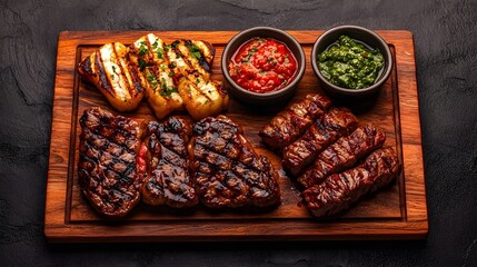 Grilled Churrasco Steak with Chimichurri Sauce