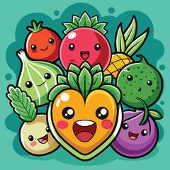 cartoon fruits funny fruit cartoon