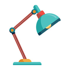 desk lamp vector design on white background