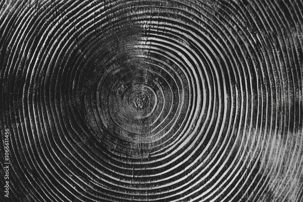 Poster a close-up shot of a tree trunk in black and white, perfect for use in designs where a simple, monoc