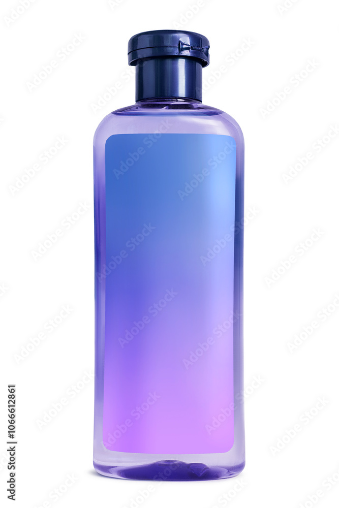 Sticker Shampoo bottle isolated