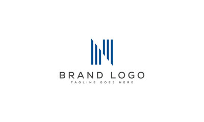 letter N logo design vector template design for brand.