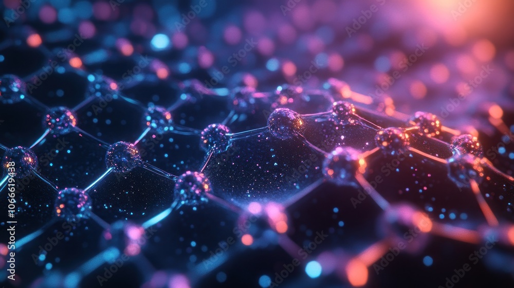 Poster engineers study the characteristics of nanosurfaces used in biotechnology using delicate instruments