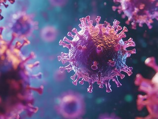 Illustration of Covid-19 virus