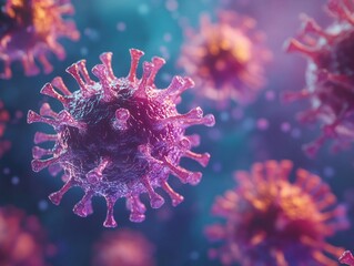 Illustration of Covid-19 virus