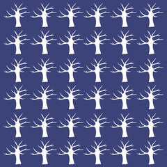 VINTAGE CHRISTMAS TREES PATTERN TEXTURE BACKGROUND VECTOR